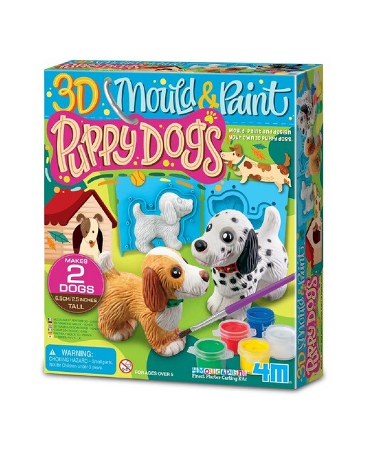 Jogo de moldar e pintar cachorros 3d 1