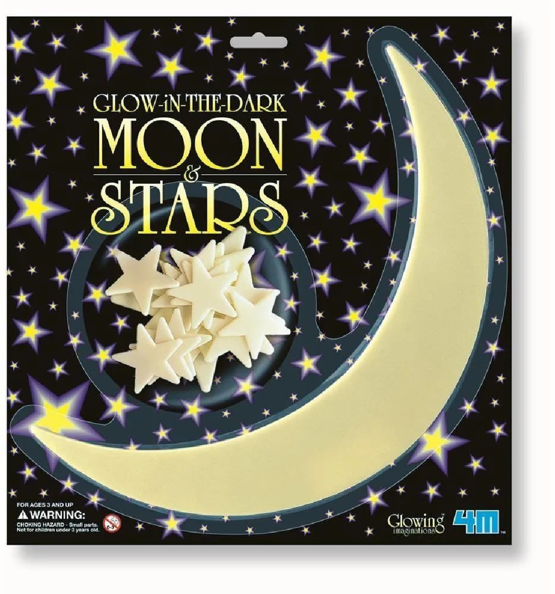 Conjunto de Lua e Estrelas que Brilham no Escuro Decoração 1
