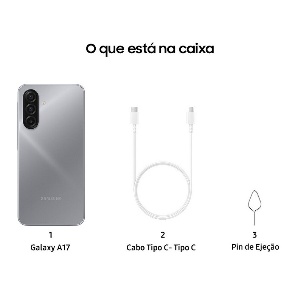 Smartphone Samsung Galaxy A17 4G 128GB + 4GB RAM, 6,7" Cinzento-4
