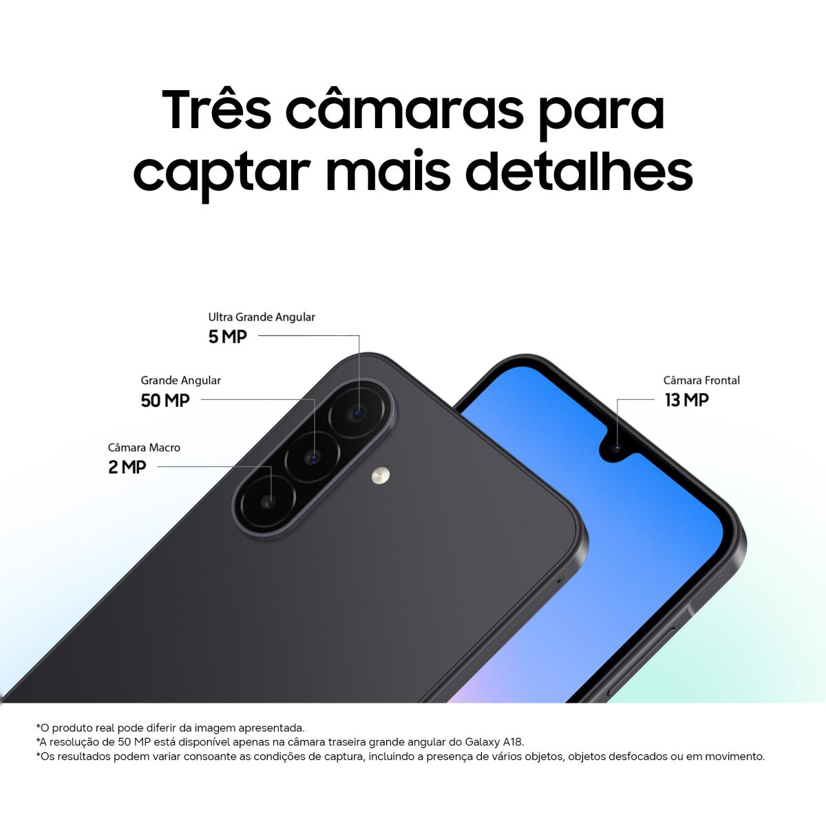 Smartphone Samsung Galaxy A18 6,7" Exynos 1610 Preto-4