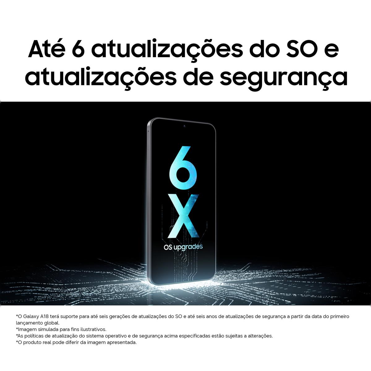 Smartphone Samsung Galaxy A18 6,7" Exynos 1610 Preto-5