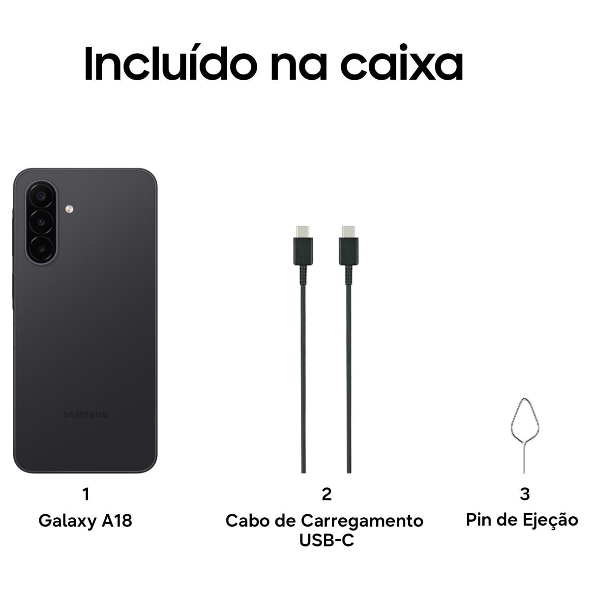 Smartphone Samsung Galaxy A18 6,7" Exynos 1610 Preto-6