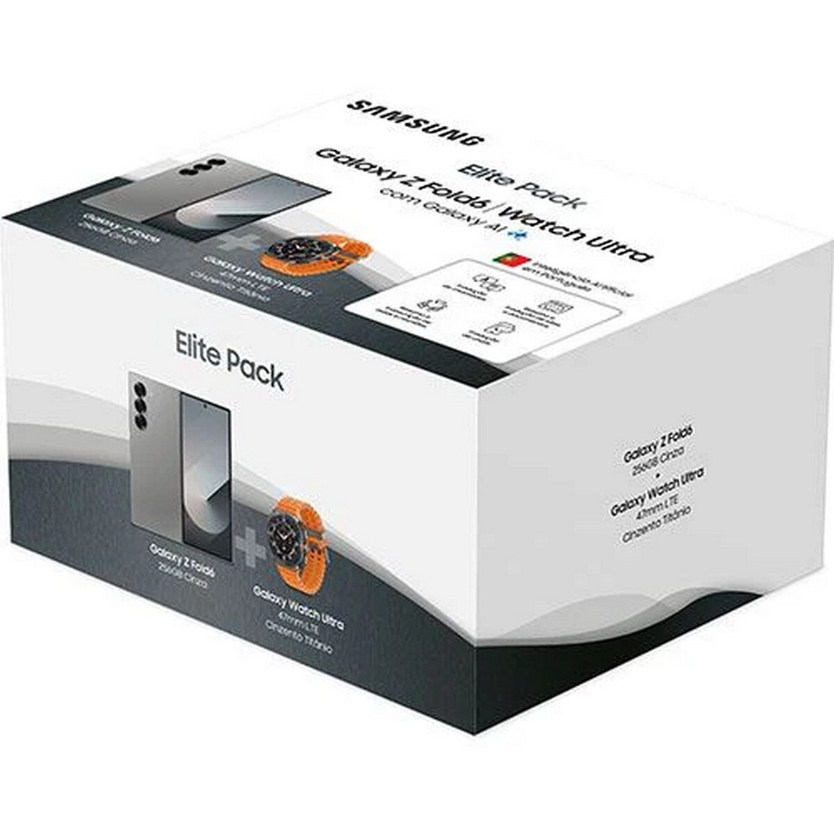 Elite Pack Samsung Galaxy Z Fold6 256GB - Cinza + Smartwatch Galaxy Watch Ultra LTE 47mm - Cinzento Titânio/Laranja 8