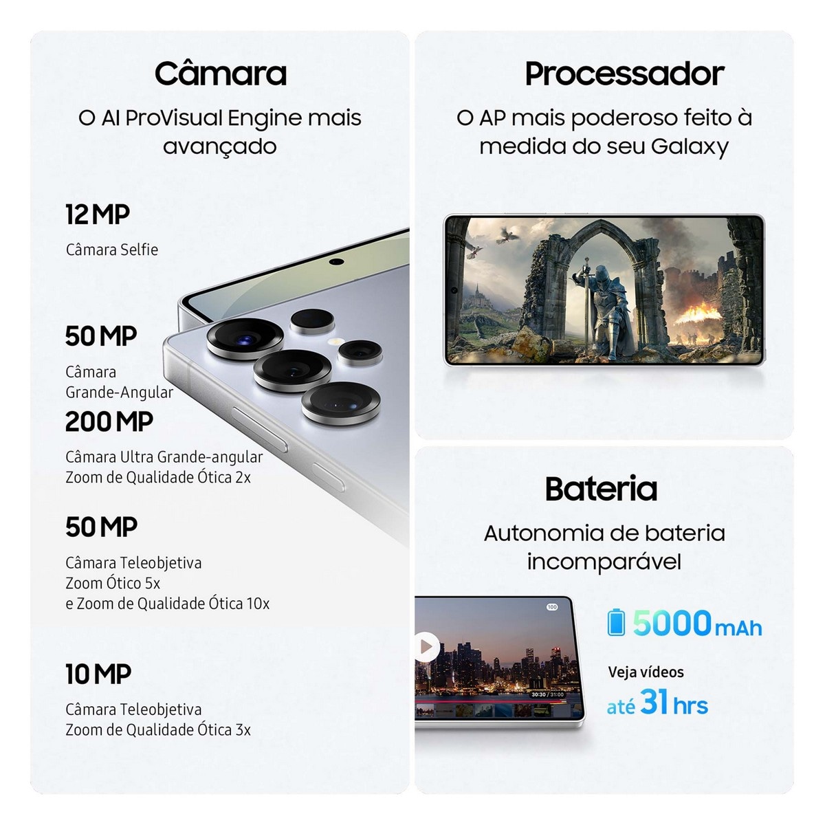 Samsung Galaxy S25 Ultra 12 GB + 256 GB Cinzento Titânio-4