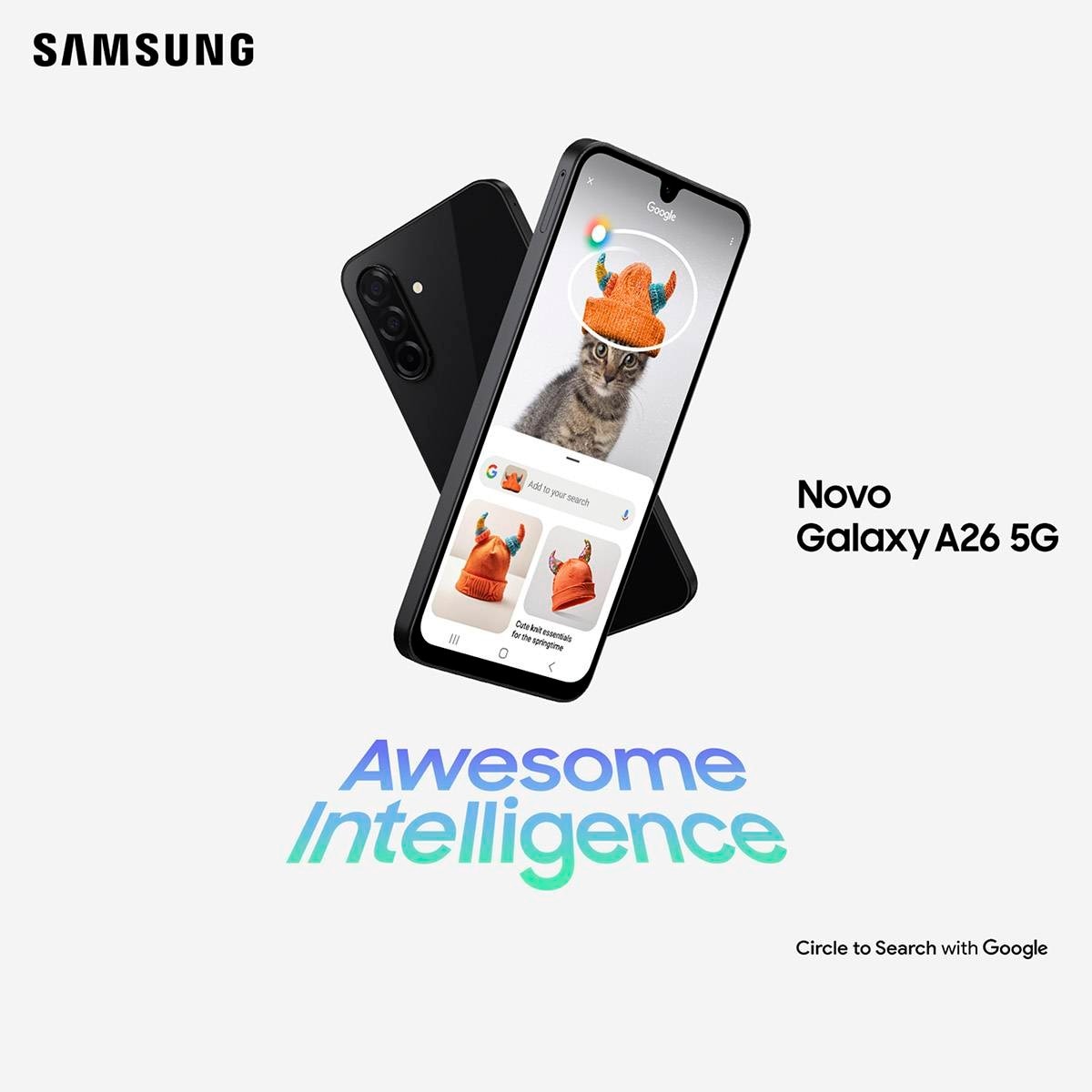 Smartphone Samsung Galaxy A26 5G 6,7" Branco-3