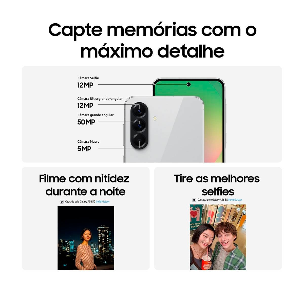 Smartphone Samsung Galaxy A56 5G 256GB + 8 GB RAM, 6,7" Dual-SIM Azeitona-5