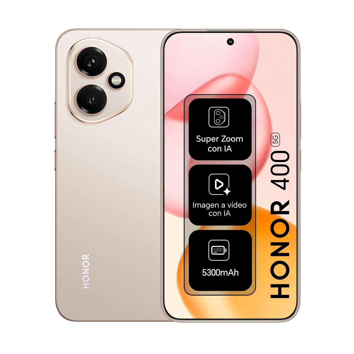 Smartphone Honor 400, 5G 512GB + 8 GB RAM, 6,55" - Midnight Black Dourado-3