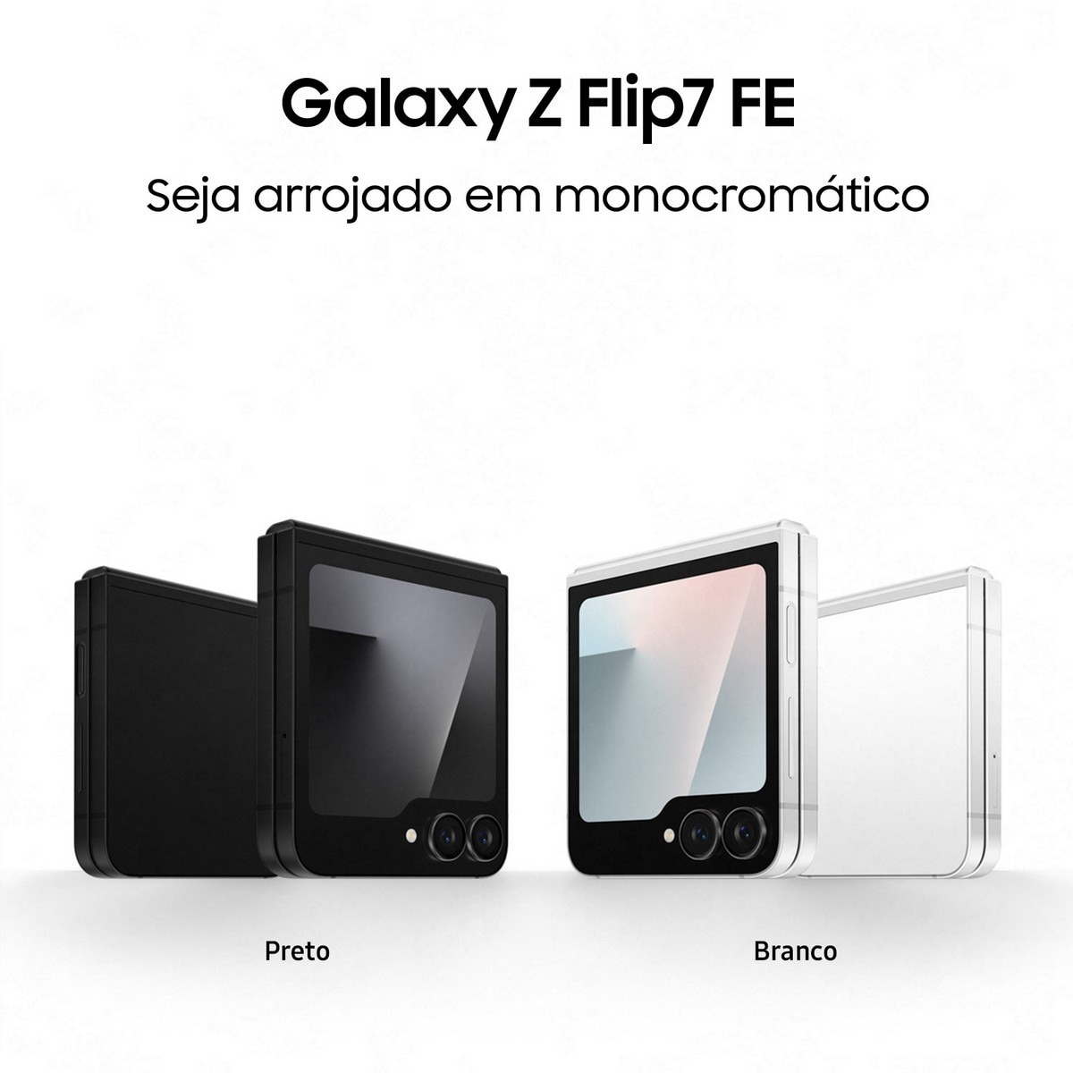 Smartphone Samsung Galaxy Z Flip7 FE 8GB + 256GB, 6,7" + 3,4" Dual-SIM Preto-2
