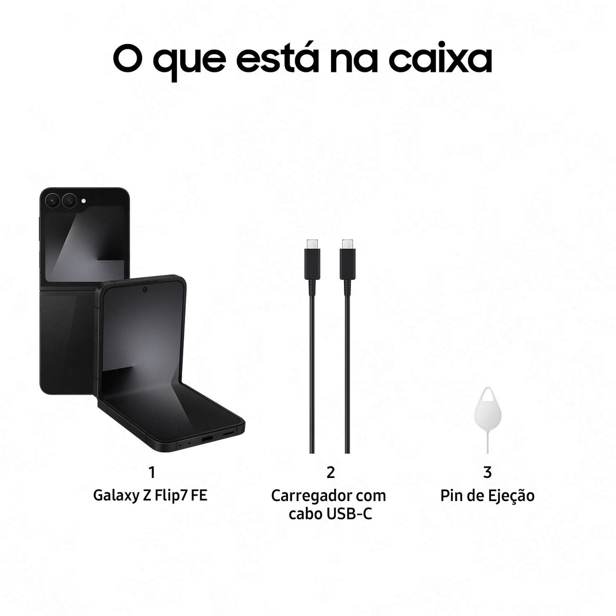 Smartphone Samsung Galaxy Z Flip7 FE 8GB + 256GB, 6,7" + 3,4" Dual-SIM Preto-5