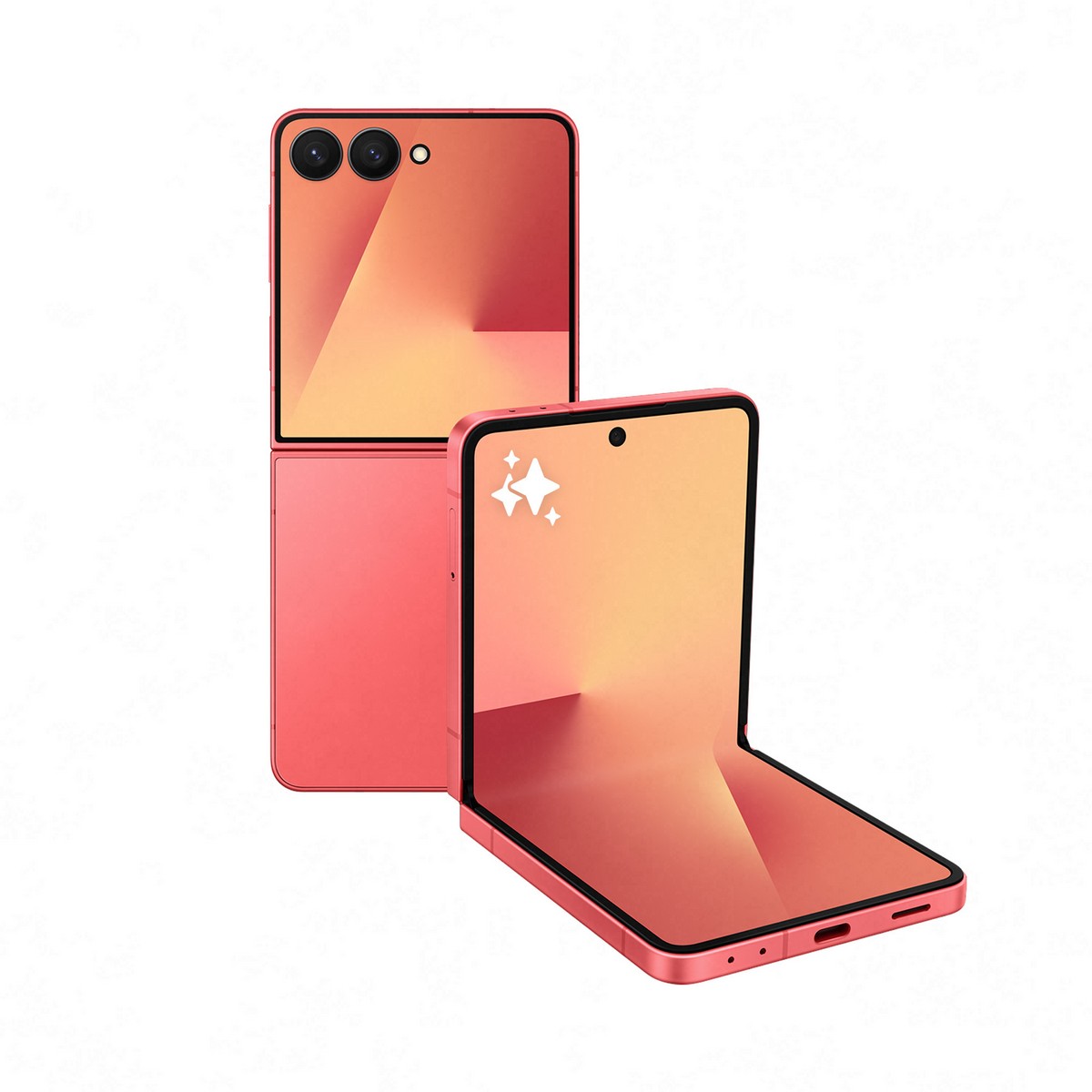 Smartphone Samsung Galaxy Z Flip7 256GB + 12GB RAM, 6,9" + 4,1" Dual-SIM Vermelho Coral-1
