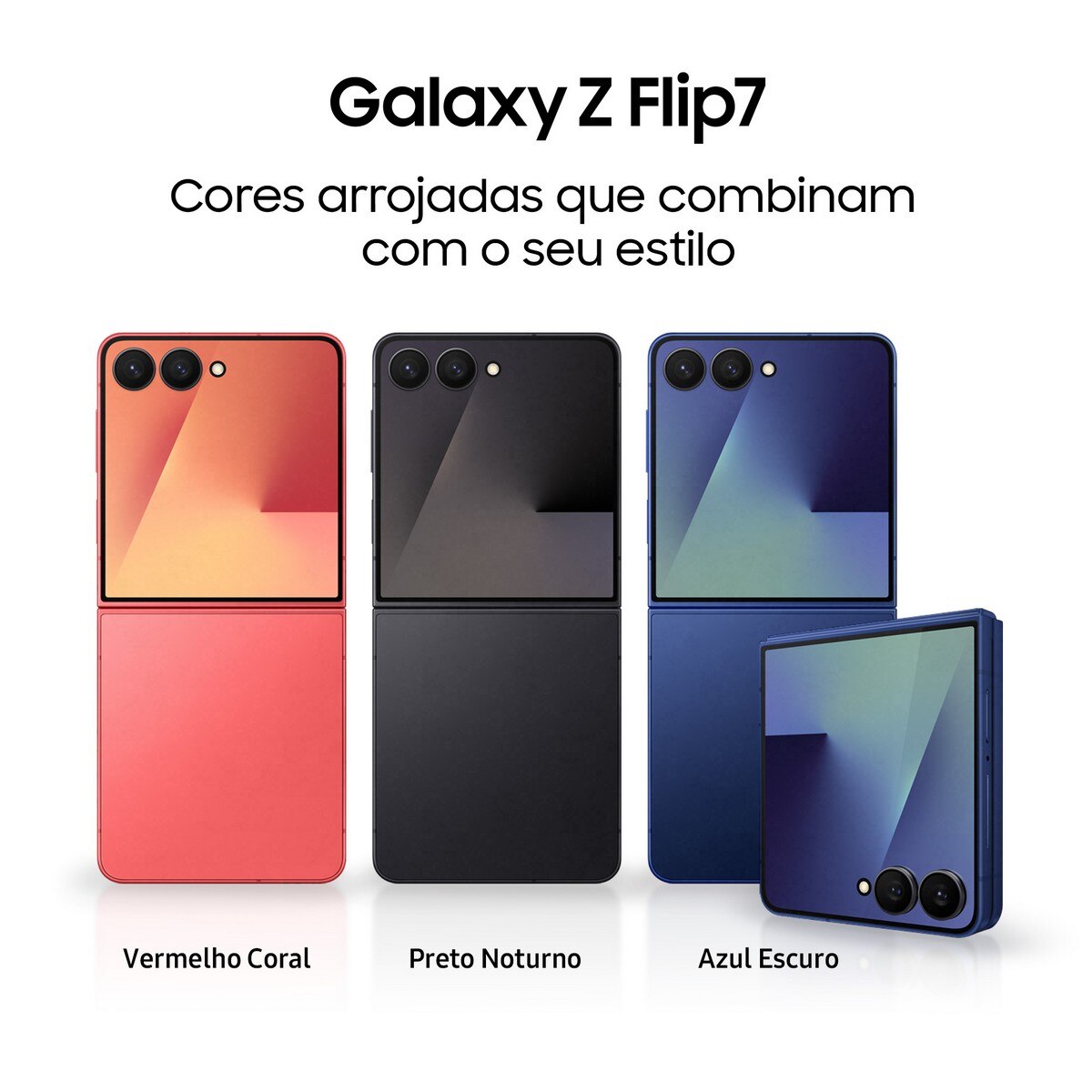 Smartphone Samsung Galaxy Z Flip7 256GB + 12GB RAM, 6,9" + 4,1" Dual-SIM Vermelho Coral-2