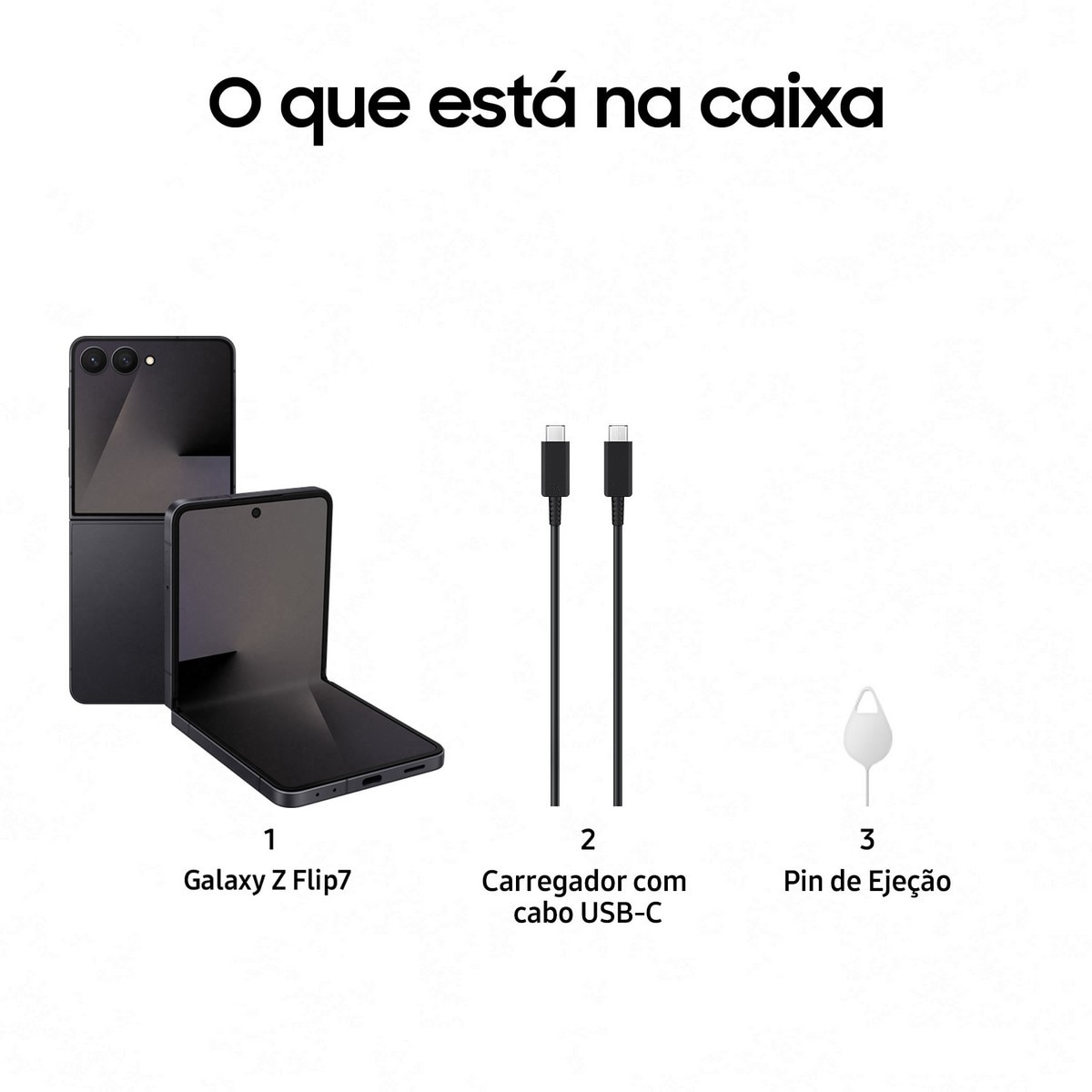 Smartphone Samsung Galaxy Z Flip7 256GB + 12GB RAM, 6,9" + 4,1" Dual-SIM Preto-7