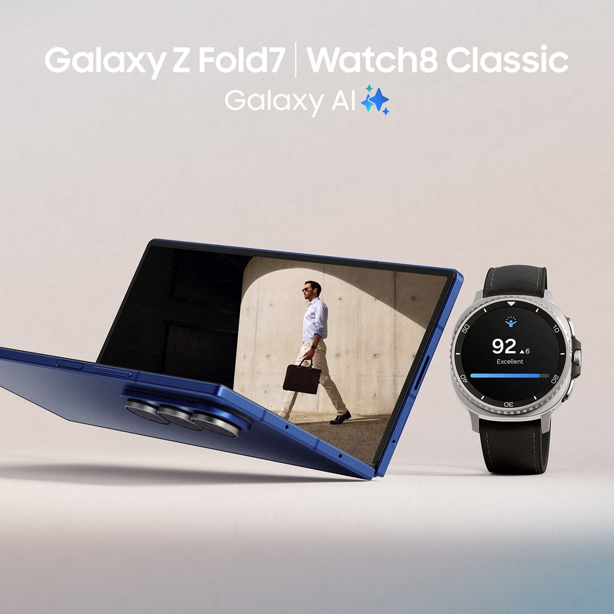 Smartphone Samsung Galaxy Z Fold 7 12GB + 256GB, 8" + 6,5" Dual-SIM Azul Intenso-6