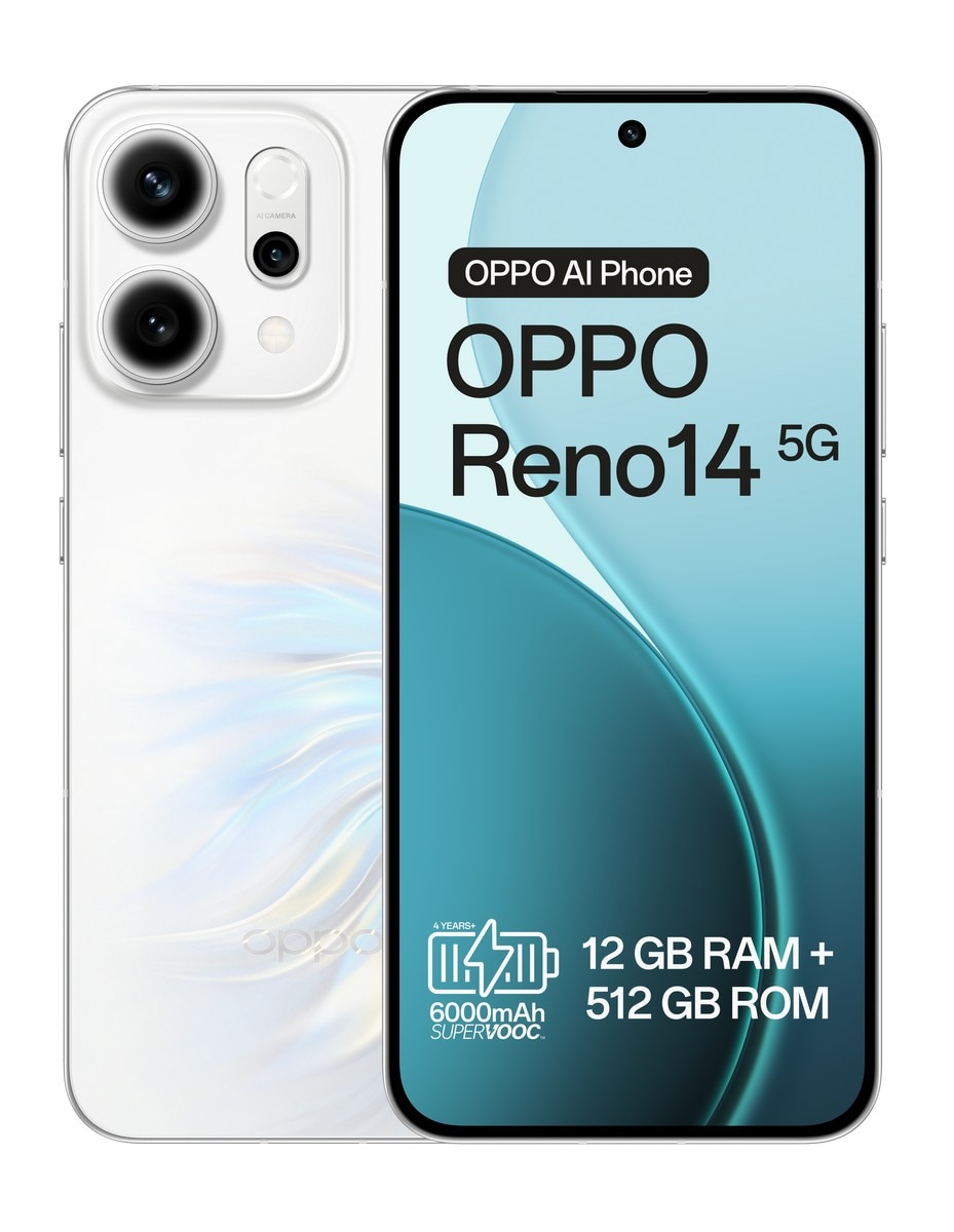 Smartphone Oppo Reno14 5G 512GB, 12GB, 6,59" Branco-2