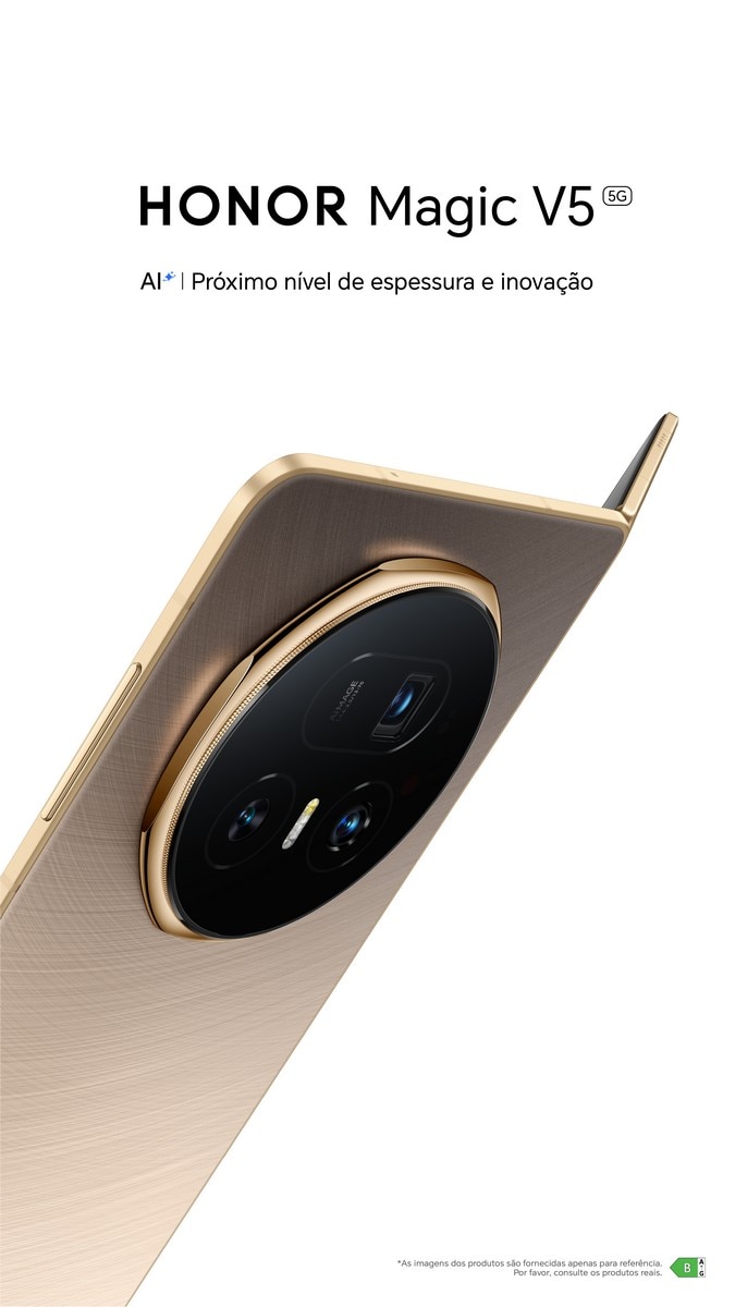 Smartphone Honor Magic V5 5G 512GB + 16GB RAM, 7,95" - Gold Dourado/Preto-16