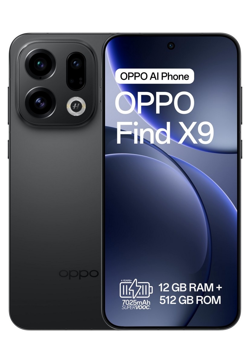 Bundle Smartphone Find X9 Oppo 512GB + 12GB RAM, 6,59" - Preto + Auriculares + Capa + Powerbank Preto-5