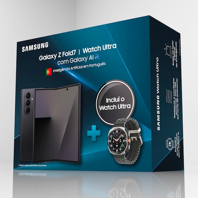 Imagem 0 de Bundle Samsung Galaxy Z Fold7 512GB Watch Ultra com Galaxy AI - Inteligência Artificial em Português