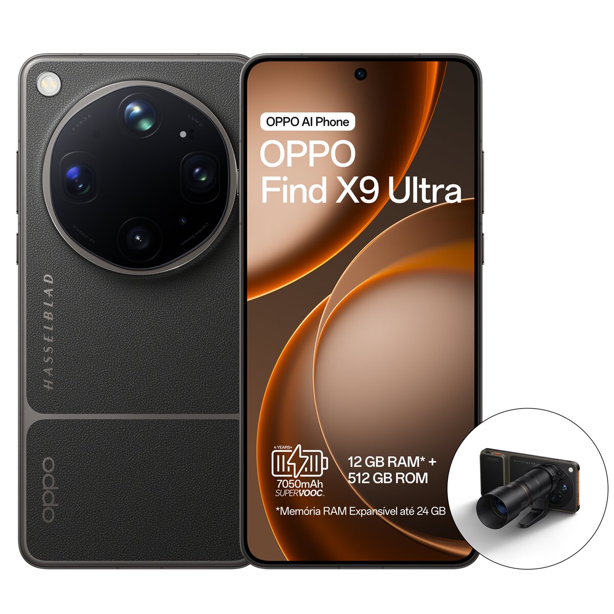 Imagem 0 de Smartphone Oppo Find X9 Ultra 12 GB + 512 GB, 6,85"