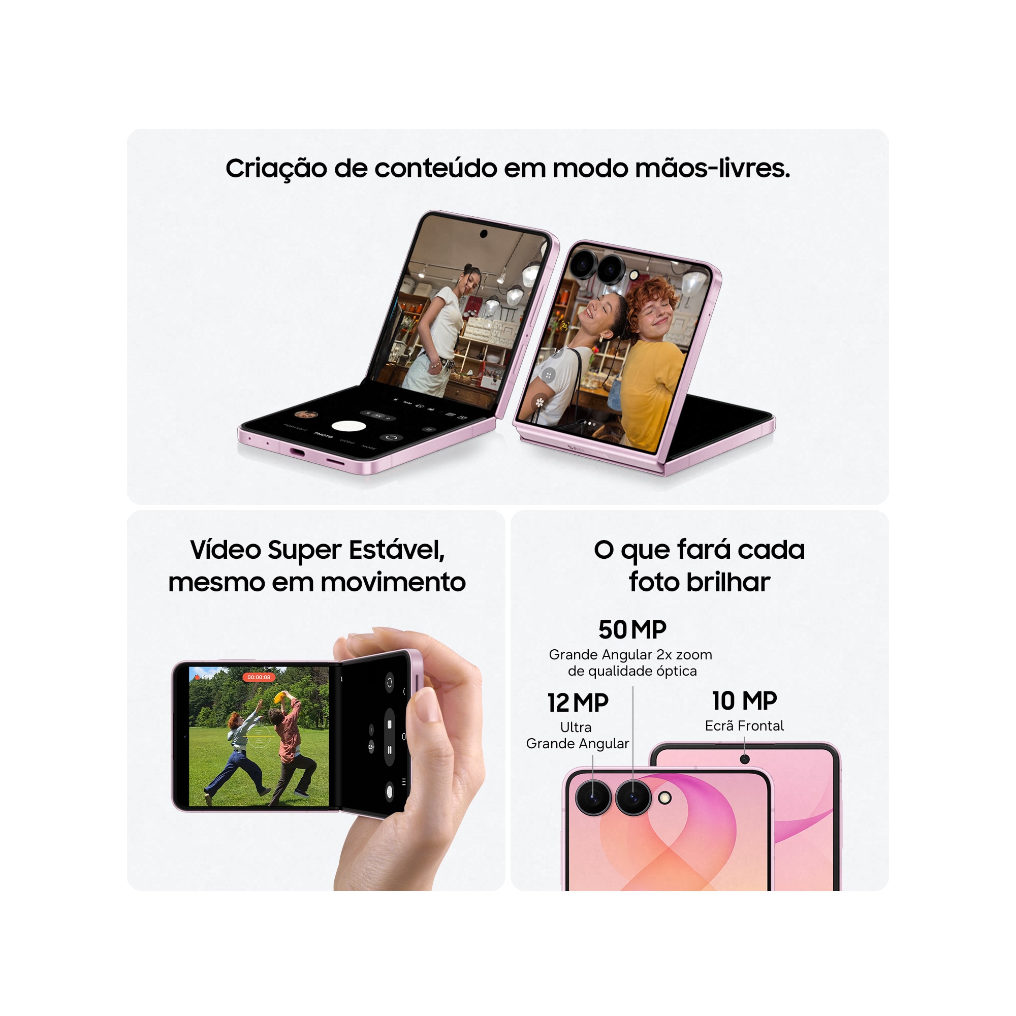 Smartphone Samsung Galaxy Flip 8 12GB+512GB Rosa-2