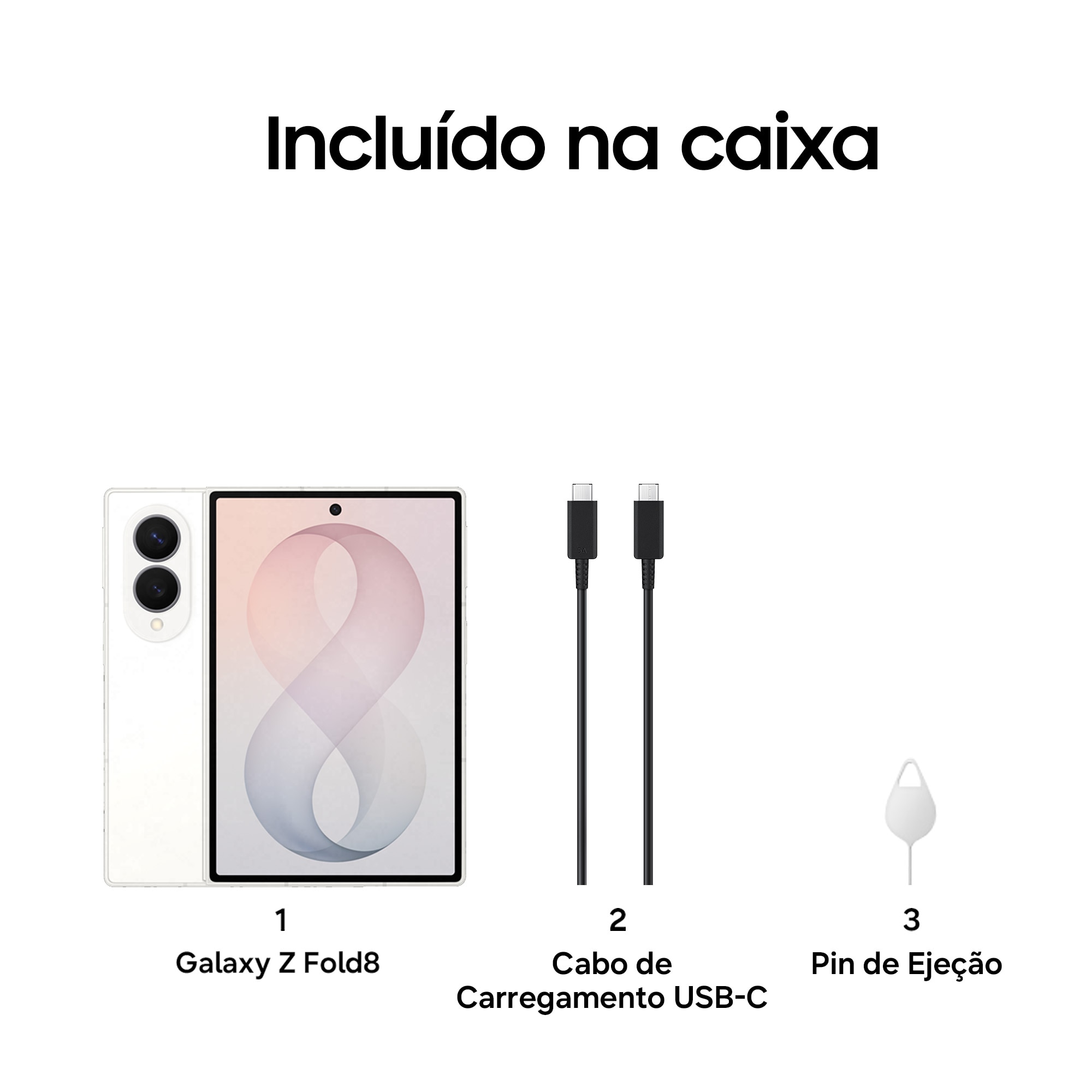 Smartphone Samsung Galaxy Z Fold8 Branco-6