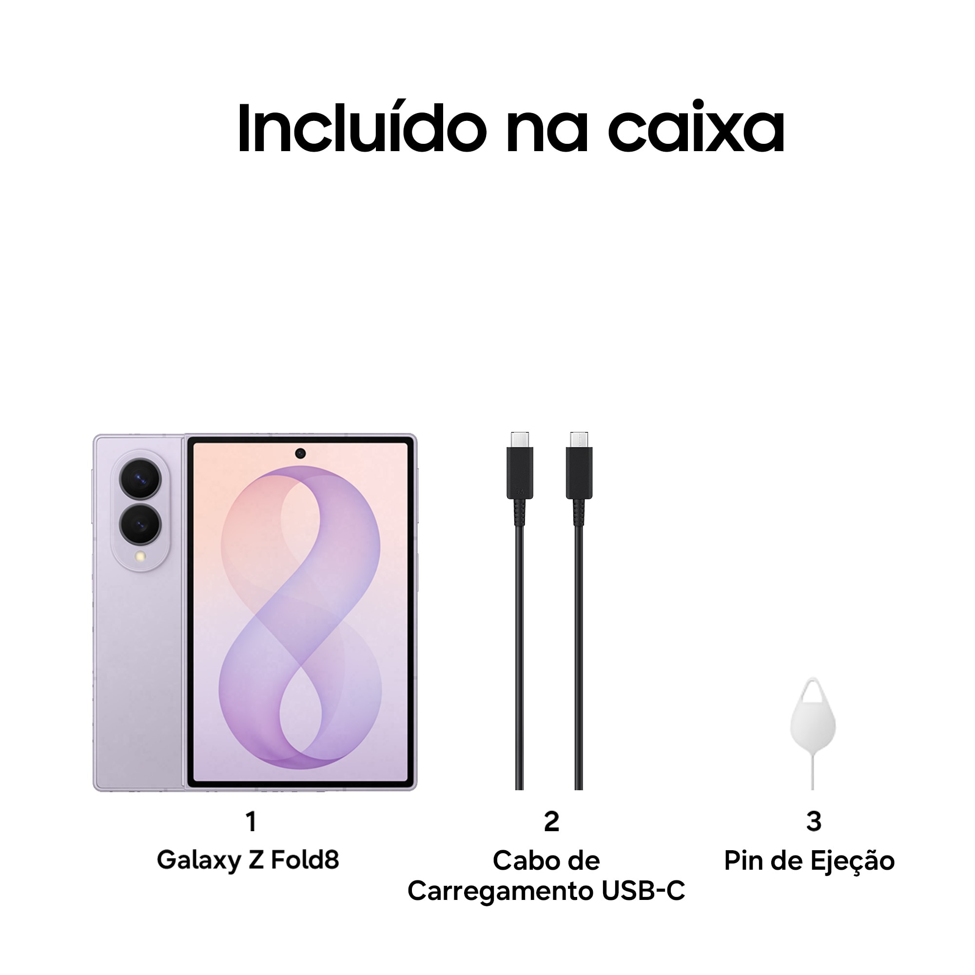 Smartphone Samsung Galaxy Z Fold8 12GB+256GB Lavanda-6