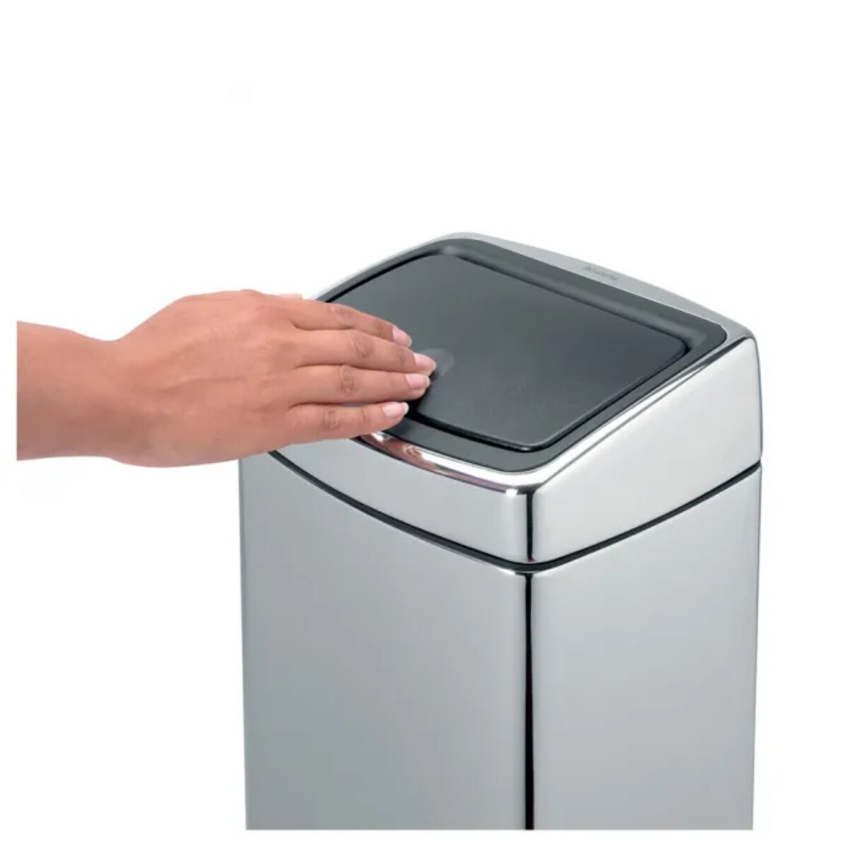 Balde do Lixo de aço Touch Bin 10L Cinzento-5