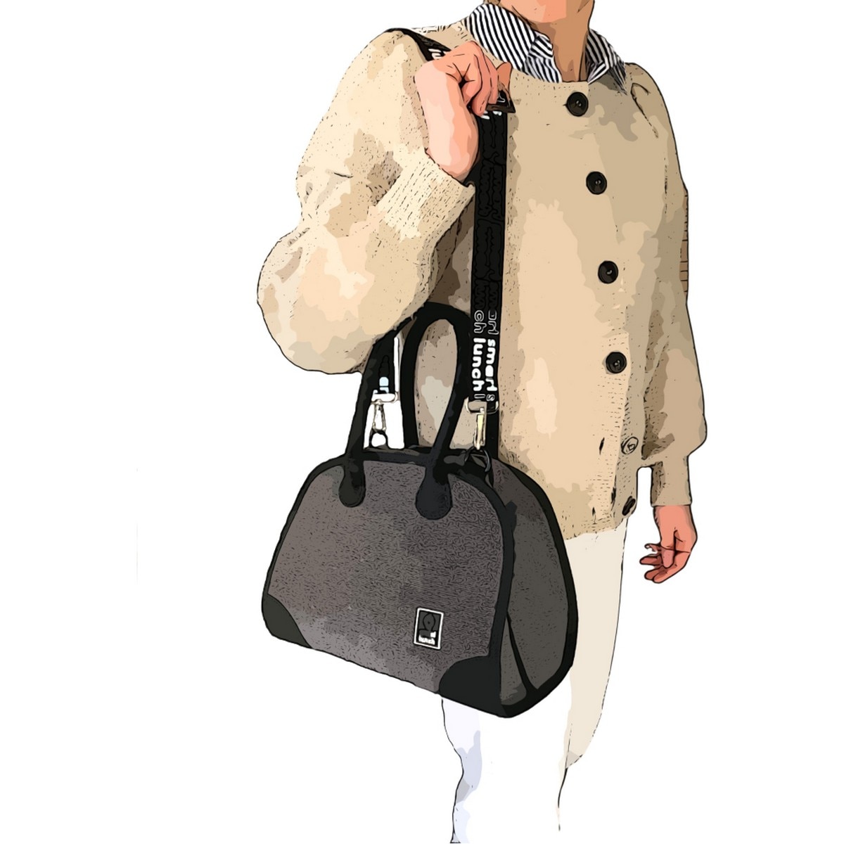 Mala Térmica Eve Shoulder Preto-4