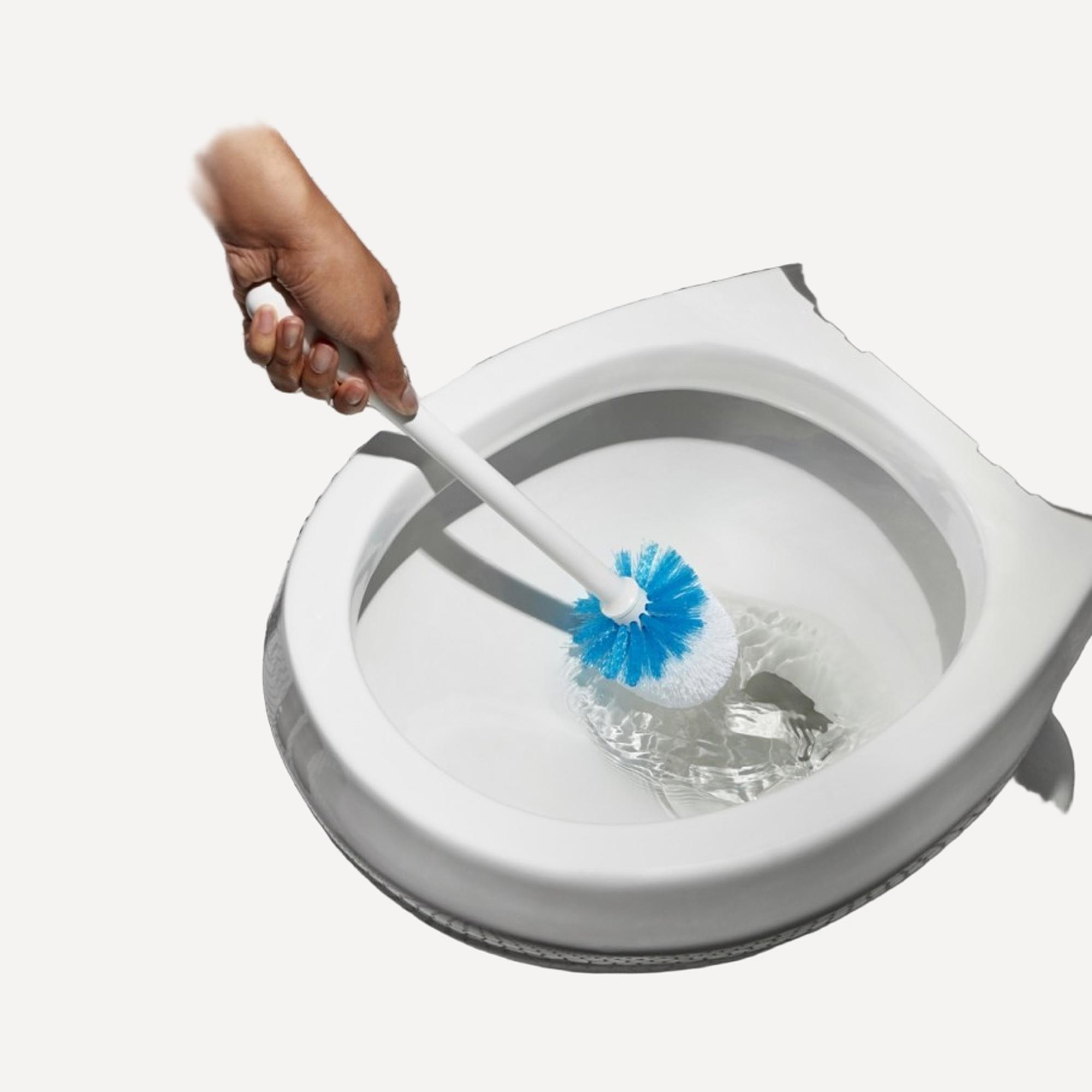 Piaçaba de Casa de Banho com Suporte Branco 6