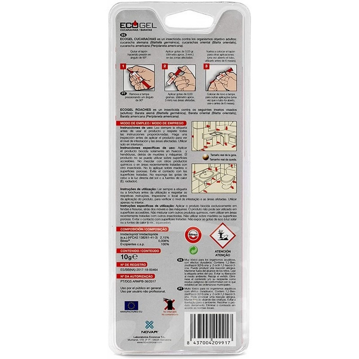 Insecticida Domestico em Gel - 10 gr 2