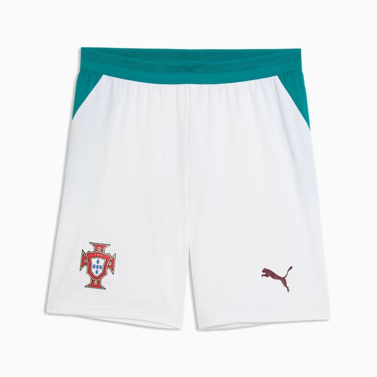Calções 2.º Equipamento Portugal Puma Branco-4