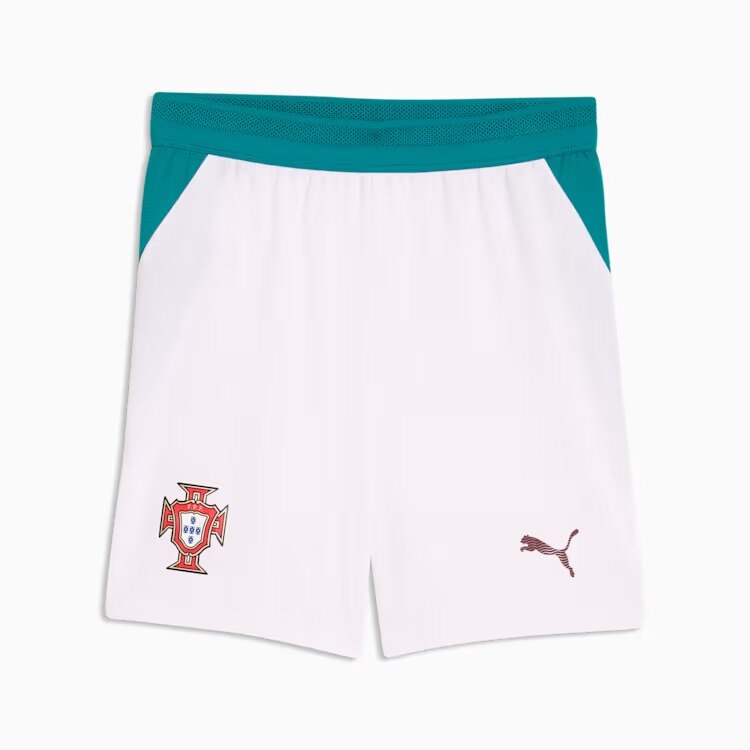 Calções de Futebol de Infantil FPF Replica Jr Branco-5