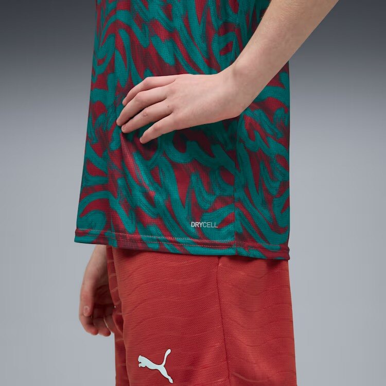 T-shirt Réplica de Futebol de Infantil FPF Warm Up Jr Vermelho-3