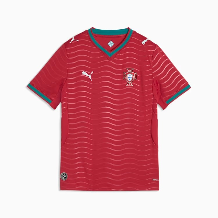 T-shirt de Criança 1.º Equipamento Portugal Mundial 2026 Verde-5