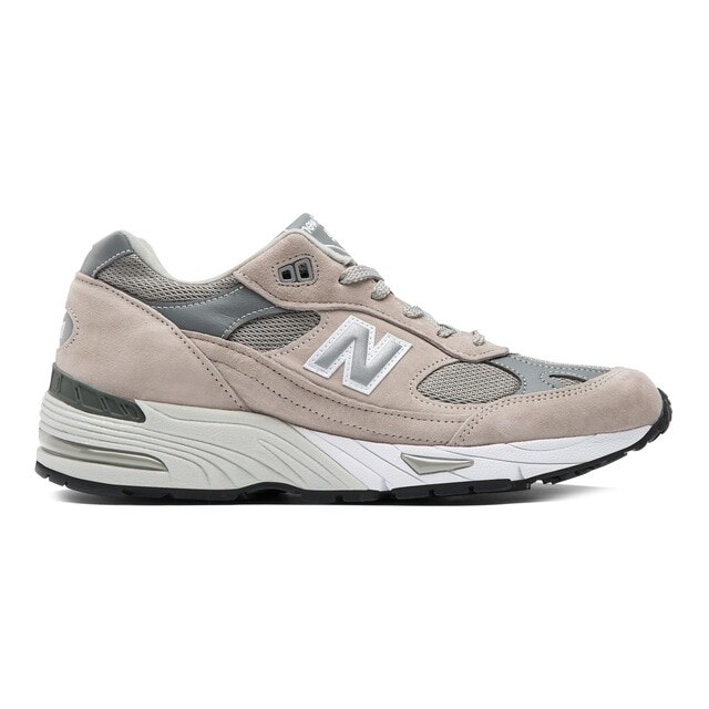 Sapatilhas Casual de Homem Made UK 991 v1 Areia/Cinzento-1