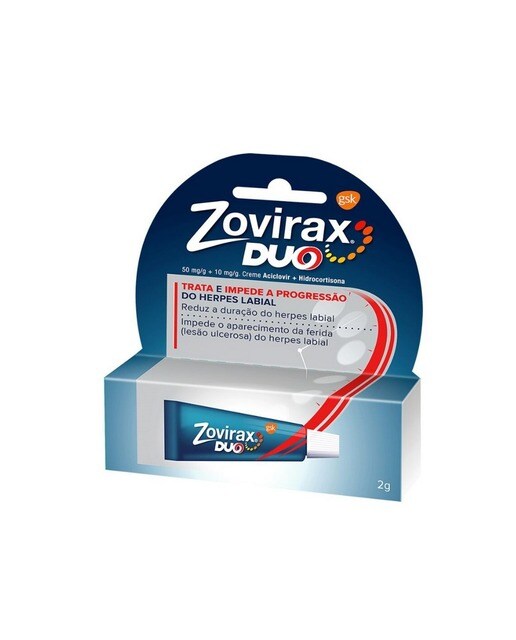 Imagem 0 de Zovirax Duo 50 mg/g + 10 mg/g Creme - 2 g