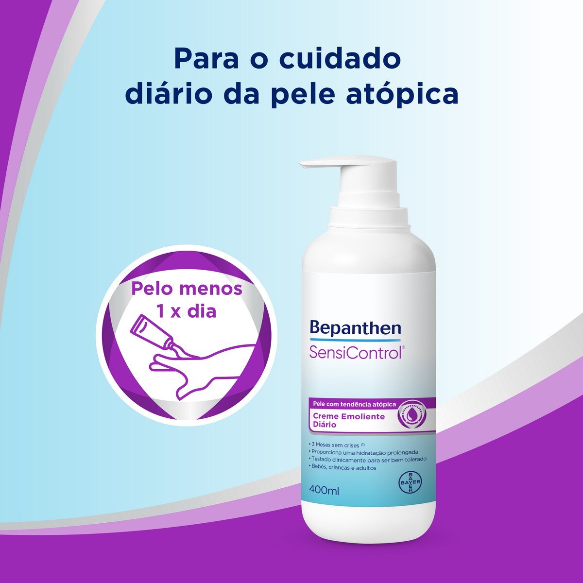 Creme Emoliente Diário Bepanthen SensiControl® - 400 ml 4