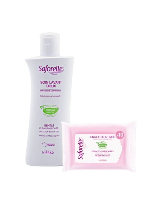Imagem 0 de Kit Solução de Lavagem Oferta de Toalhetes Íntimos - 250 ml + 10 uds.