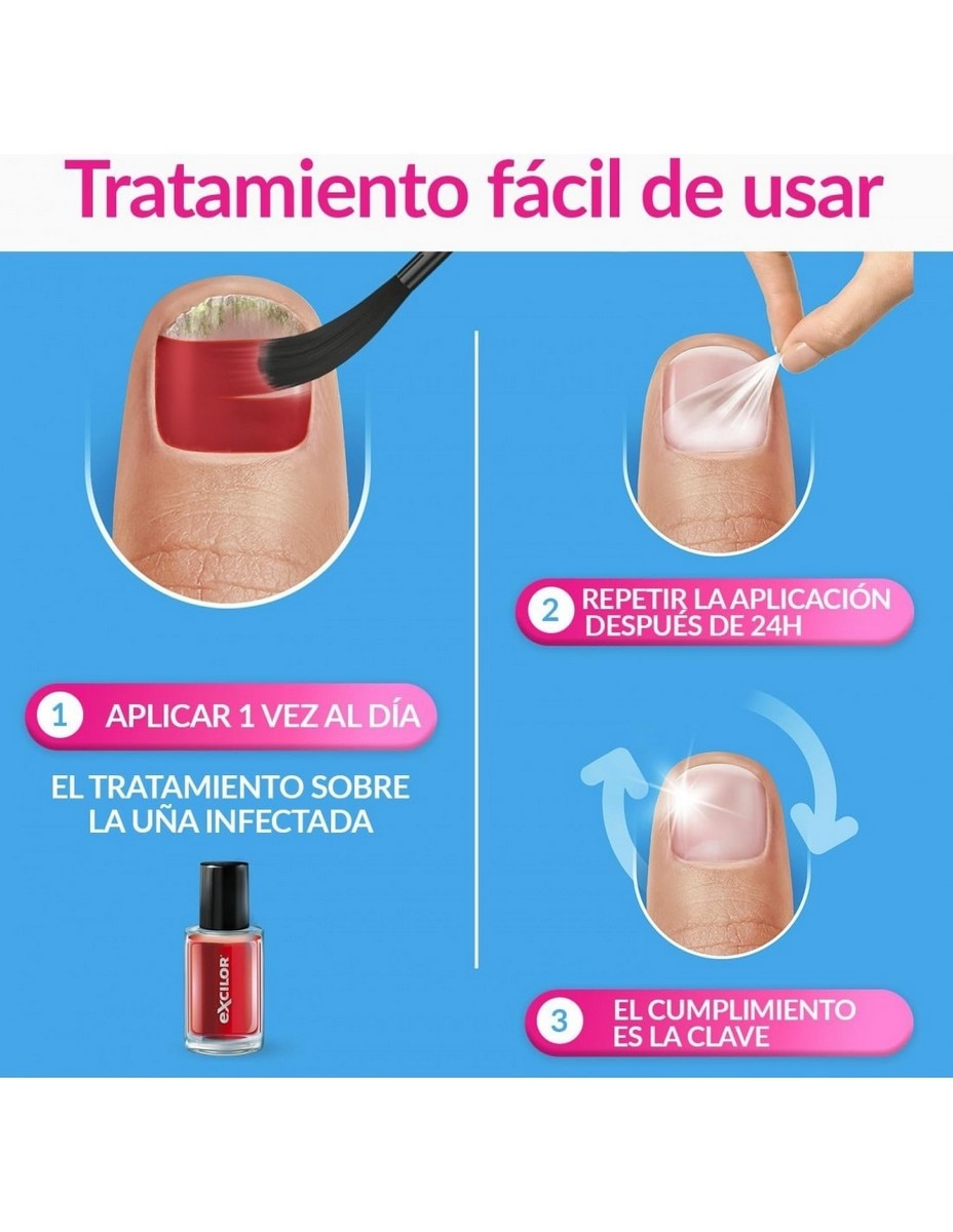 Verniz Excilor Forte em Vermelho - 30 ml 5