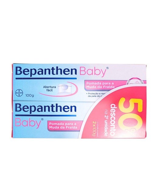 Imagem 0 de Dou Pomada Muda Fralda Bepanthen Baby 50% desconto 2ª unidade - 2x100 g