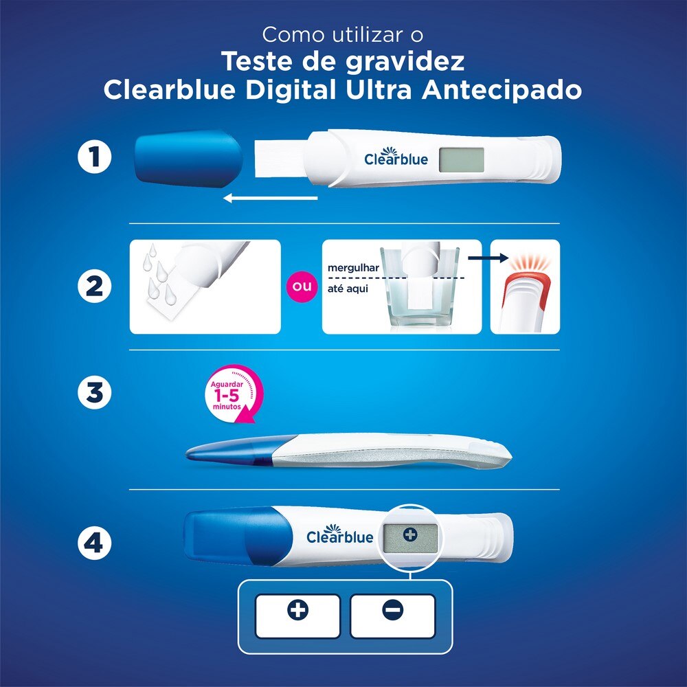 Teste Gravidez Digital Ultra Antecipado - 1 un 2