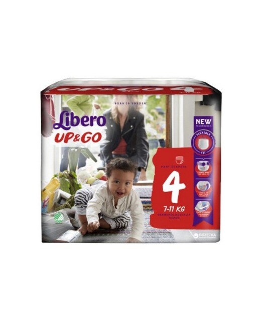 Imagem 0 de Fraldas Up & Go T.4 7-11 Kg - 22 un.