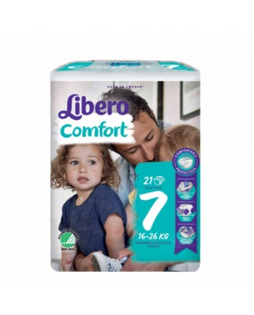 Imagem 0 de Fraldas Comfort Fit T.7 XL 16-26 Kg - 21 un.