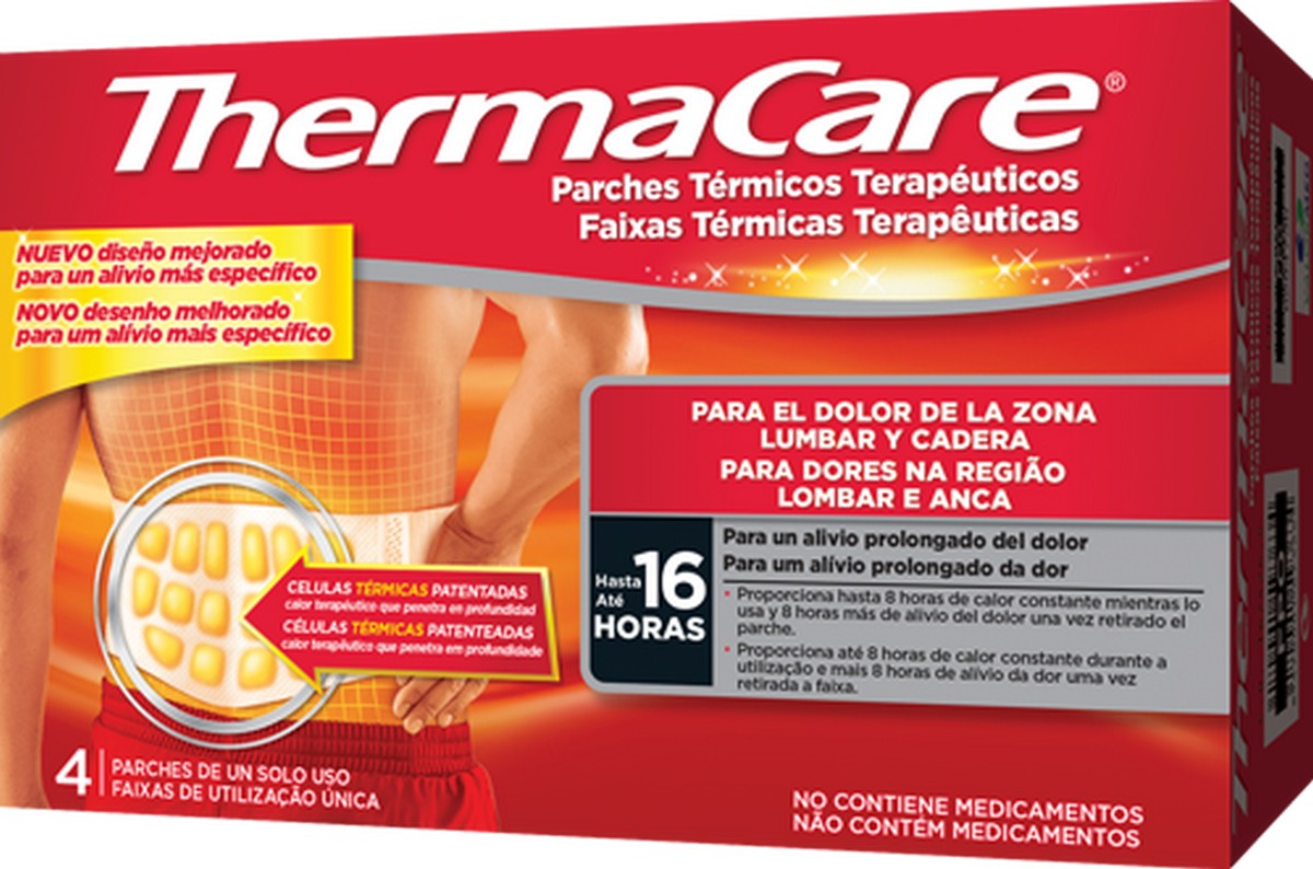 Faixas Térmicas Terapêuticas Região Lombar e Anca 4Uni. ThermaCare 1
