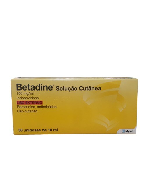 Imagem 0 de Betadine 100 mg/ml Solução Cutânea Unidoses - 50x5 ml