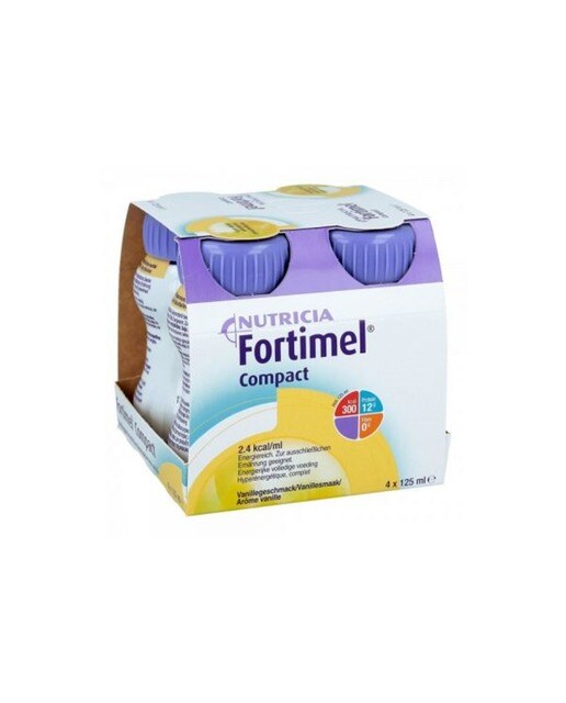 Imagem 0 de Suplemento Alimentar Nutricional Fortimel Compact Baunilha - 4x125 ml