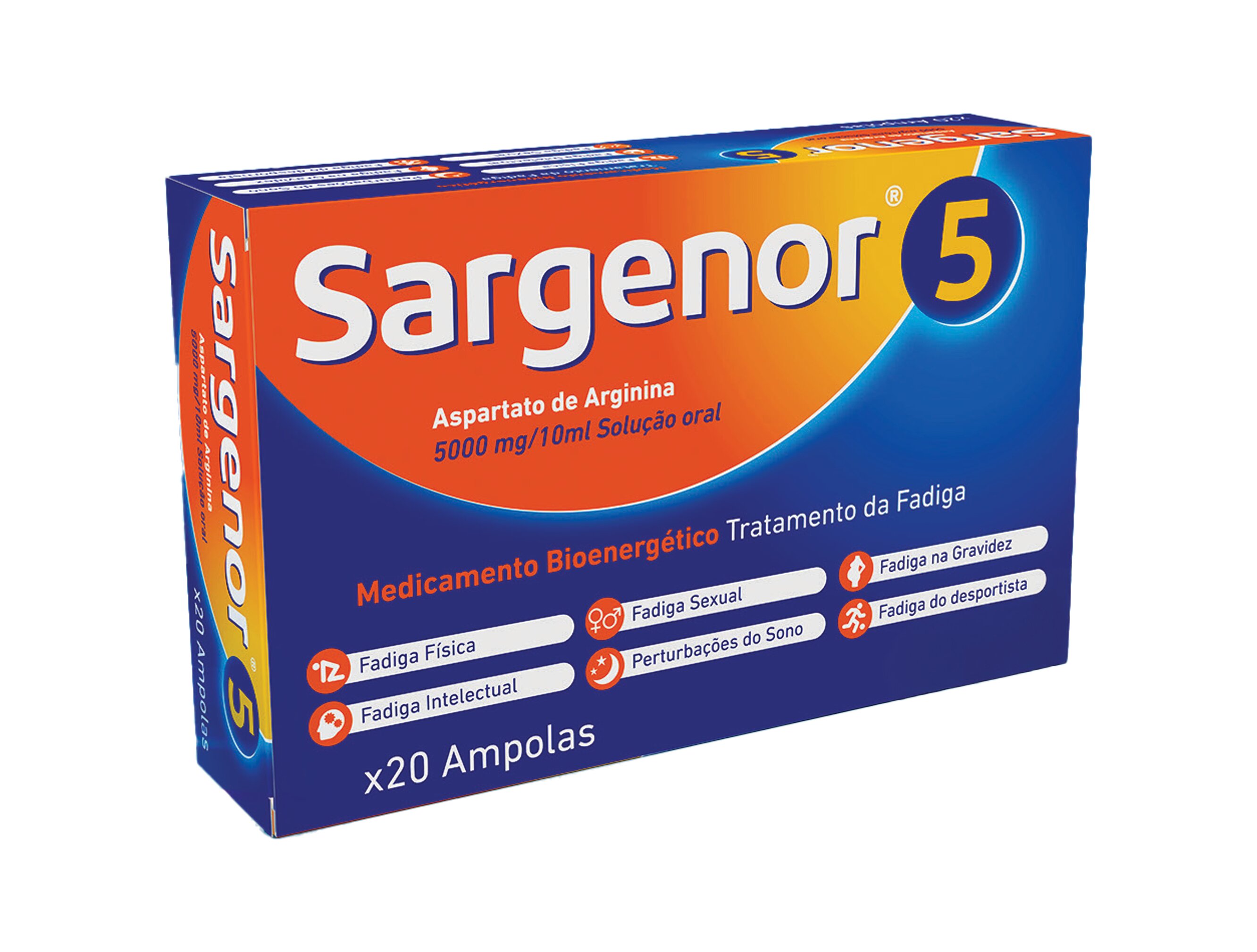 Imagem 0 de Sargenor 5 Solução Oral- 20 Ampolas