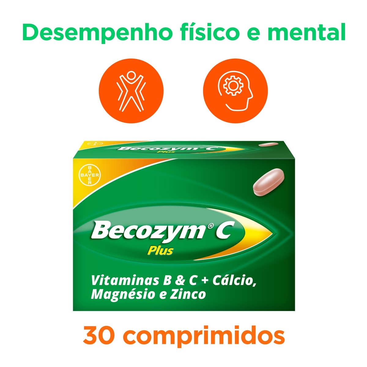 Suplemento Alimentar Becozyme C Plus - 30 Comp 3