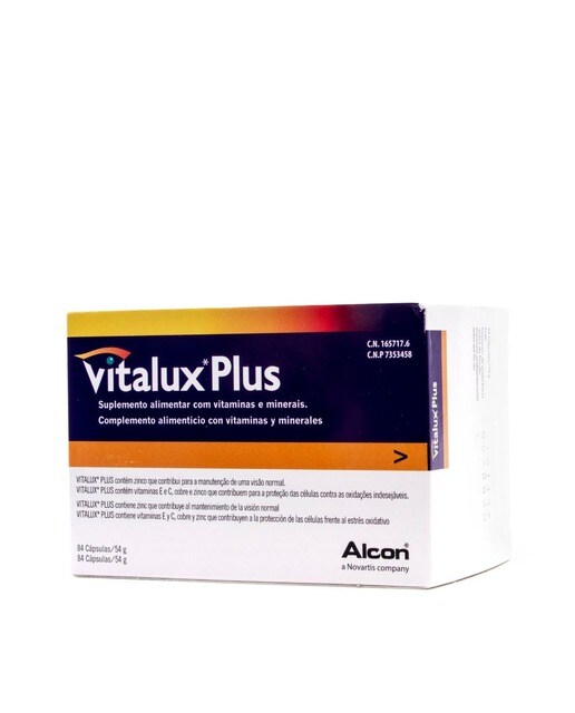 Imagem 0 de Suplemento Alimentar Vitalux Plus Luteína 84 Cápsulas Vitalux