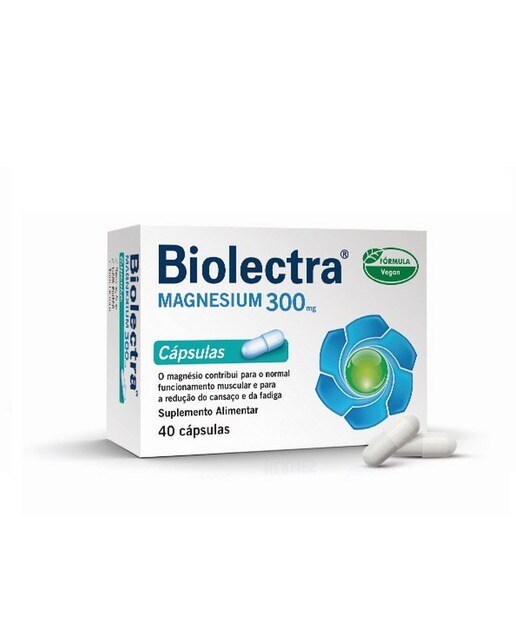 Imagem 0 de Suplemento Alimentar Biolectra Magnesium 300mg 40Cápsulas Biolectra