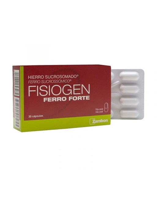 Imagem 0 de Sumplemento Alimentar Fisiogen Ferro Forte 30 Comp. Zambon